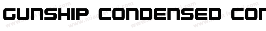 Gunship Condensed Condensed字体转换